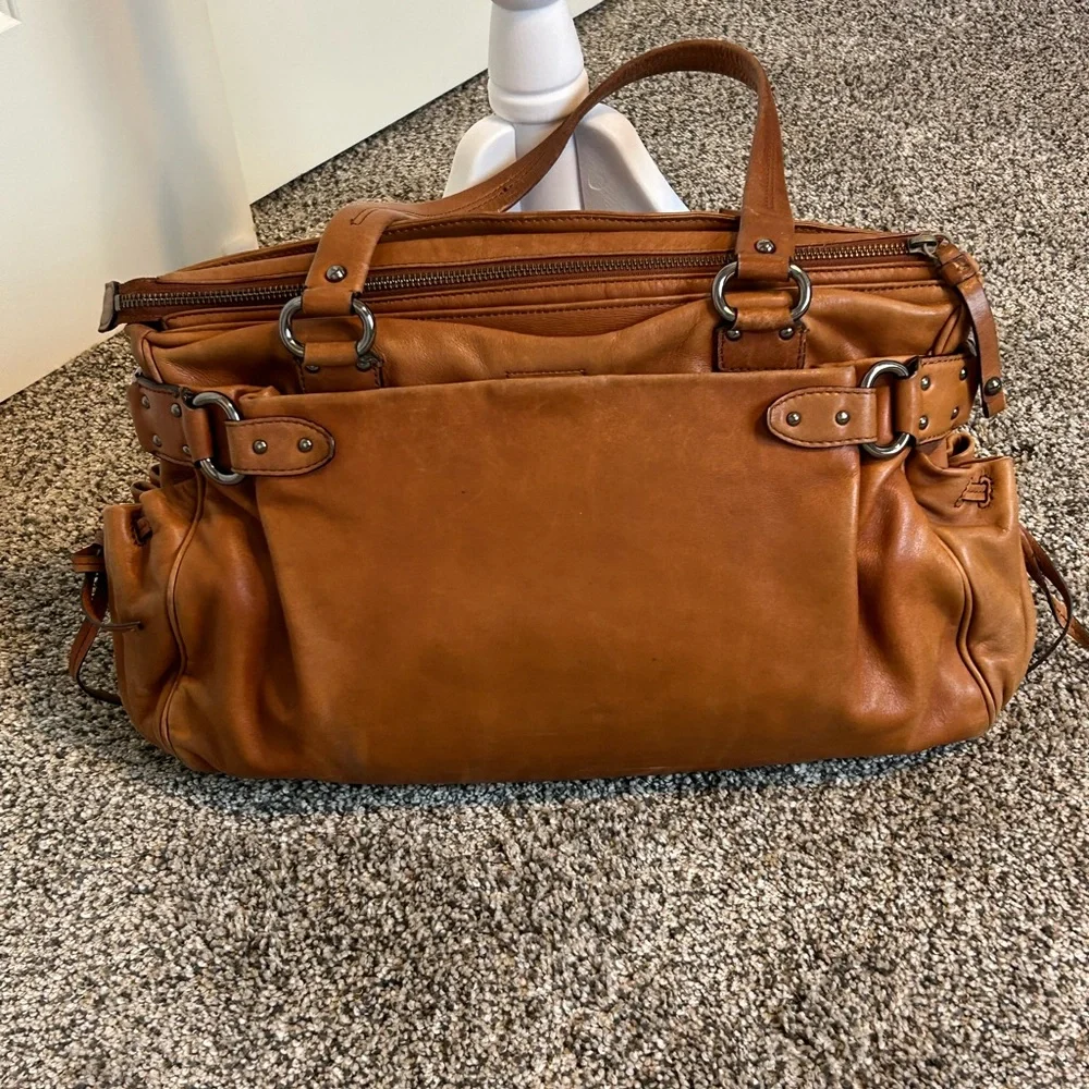 Cole Haan Brown Leather Shoulder Bag - Picture 1 of 5
